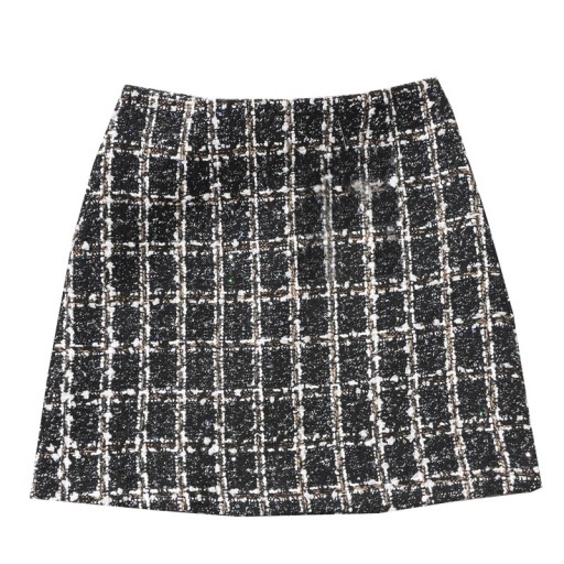 Ladies' Skirt with Check Pattern
