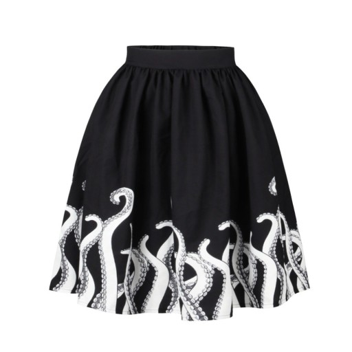 Ladies' Skirt with Tentacle Pattern