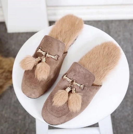 Ladies' Slippers with Fur