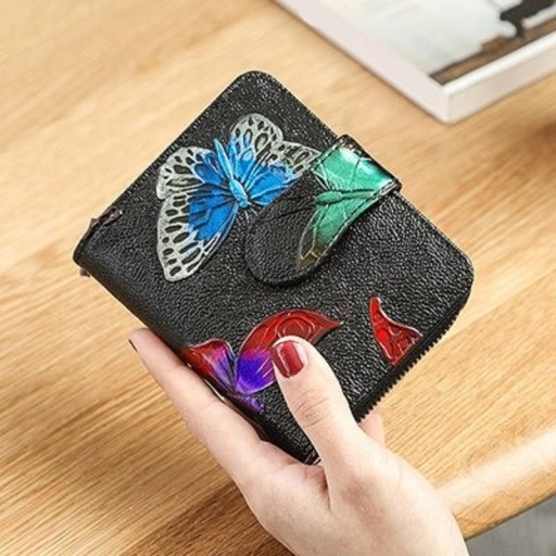 Ladies' Small Leather Wallet M416