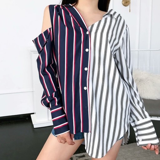 Ladies' Striped Shirt A546