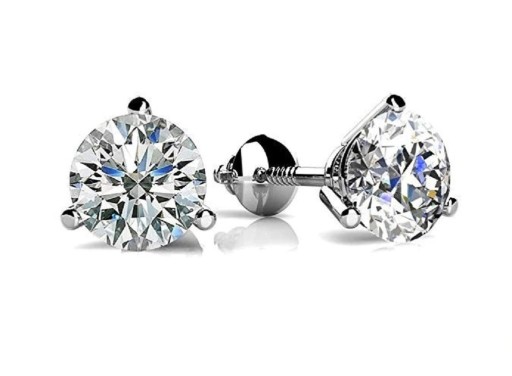Ladies' Stud Earrings with Gemstone R34