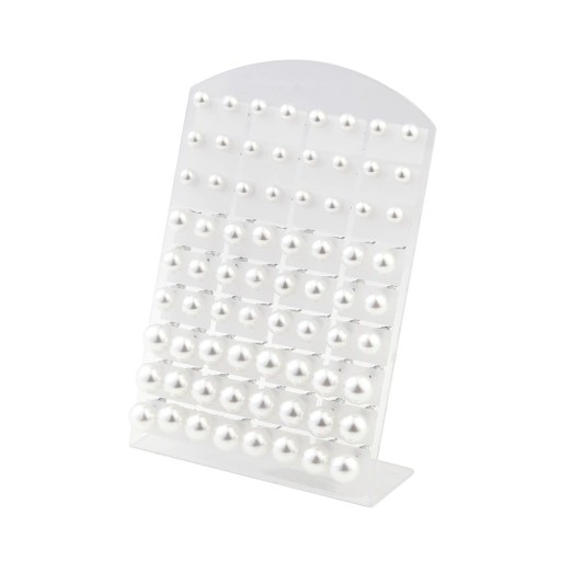 Ladies' Stud Earrings with Pearl 36 Pairs