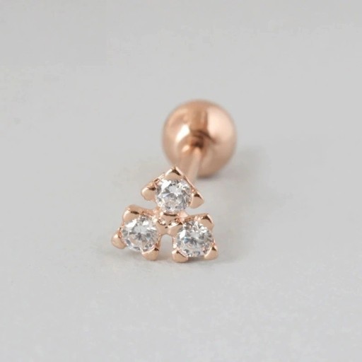 Ladies' Stud Earrings with Stones A1725