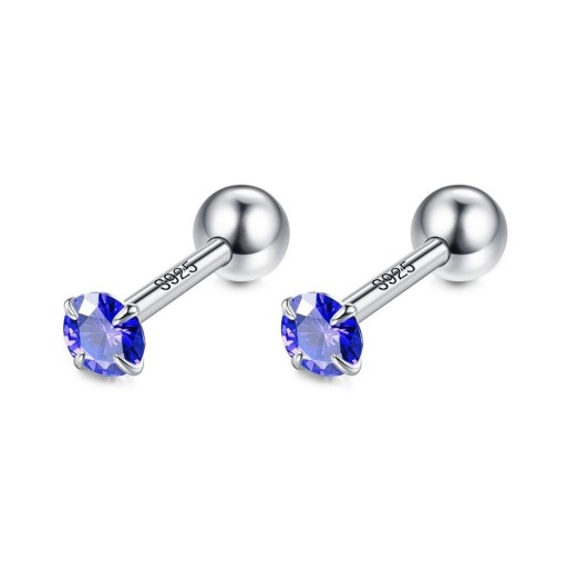 Ladies' Stud Earrings with Zircon H870