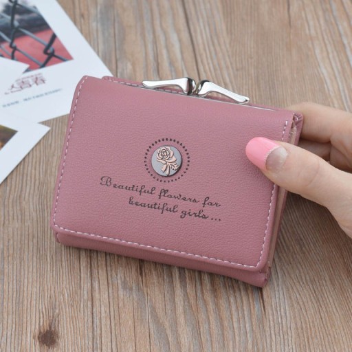 Ladies' Wallet with Rose - J789