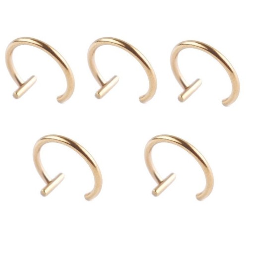 Læbe ring 5 stk.