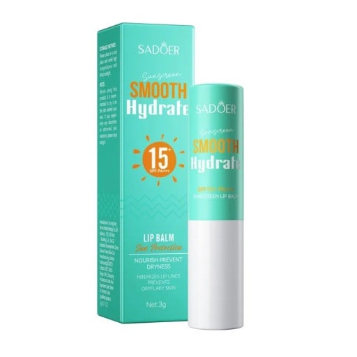 Læbepomade med SPF 15 3 g med centella og niacinamid Hydrering og beskyttelse af læberne mod solen Stift Til daglig pleje og på farten
