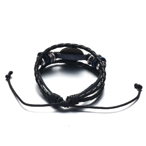 Læderarmbånd i flere lag