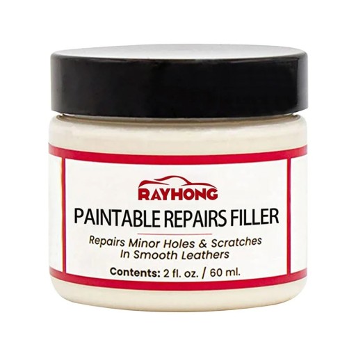Læderfyldpasta 60 ml Reparation af bilsæder Sko Håndtasker Revner og huller Ridsefyld Læderrestaurering Møbelrenovering