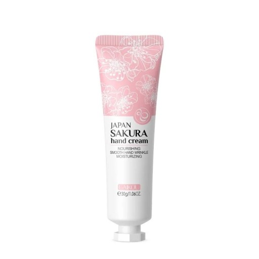 LAIKOU Sakura kézkrém 30 g Hidratáló regeneráló ápolás Ráncok repedezésének megelőzése Száraz és igénybevett kezek