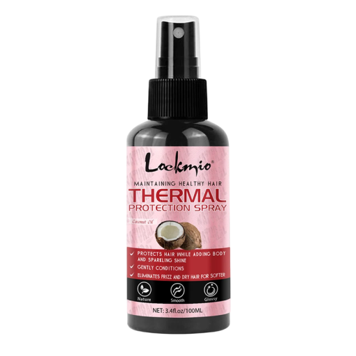 Lakier do włosów chroniący przed ciepłem 100 ml z olejem kokosowym i rycynowym Ochrona UV Nawilżenie Blask Naprawa zniszczonych włosów Suszarka
