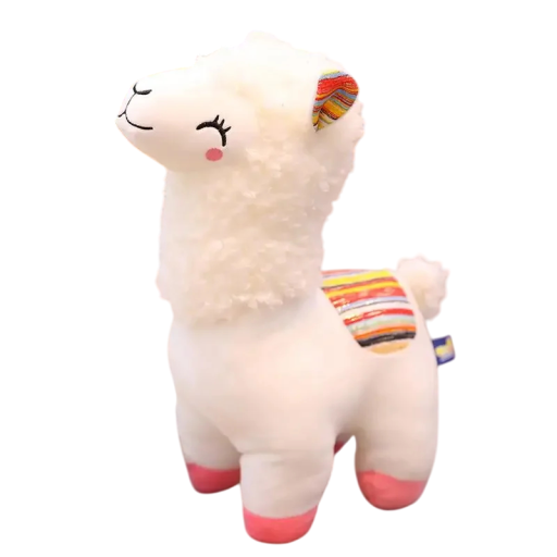 Lama de peluche 25 cm Brinquedo macio de peluche e algodão PP Peluche adorável para crianças e adultos Decoração e presente com superfície suave e delicada