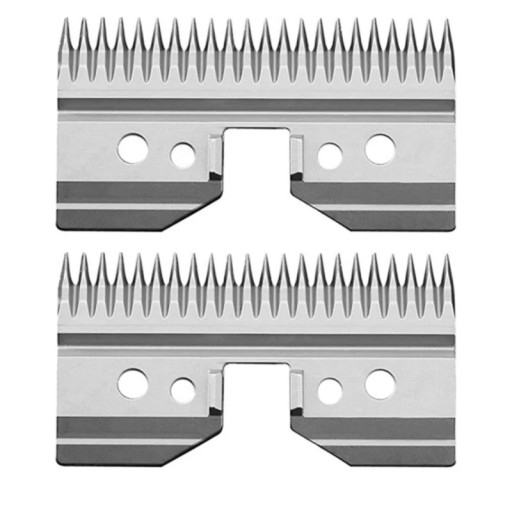 Lame de coupe de rechange pour tondeuses Andis, Oster, Wahl, Heiniger et Conair Lame en acier professionnel pour tondeuses à animaux 2 pcs