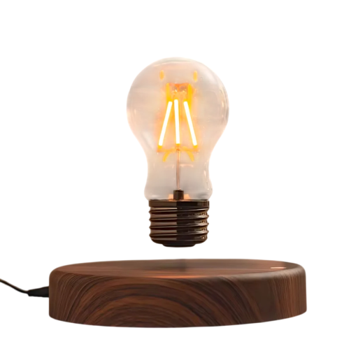 Lampă de levitație magnetică decorativă pentru birou cu bază rotundă 15 x 3 cm dimensiune bază 11 x 6 cm dimensiune bec tactil