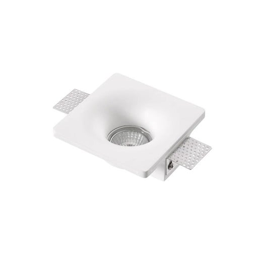 Lampa de tavan din gips nv1003 GU10 încastrată fără ramă 120x120mm lumină albă caldă iluminat de tavan