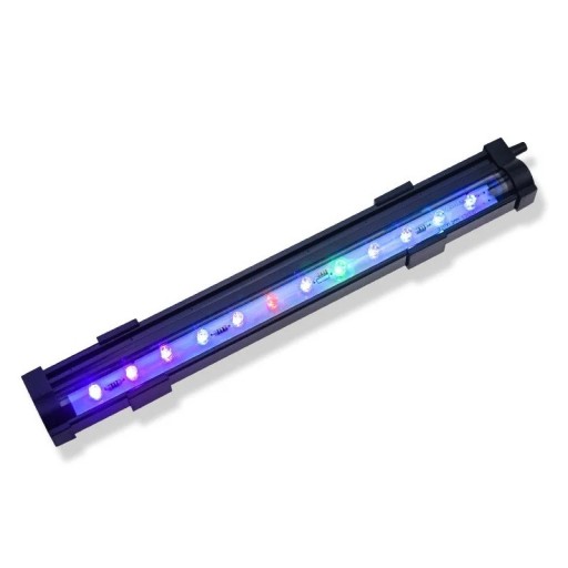 Lampă LED pentru acvariu cu bule de aer 25,5 cm Iluminat subacvatic colorat Lumină decorativă pentru acvariu Efect de barbotare Instalare ușoară