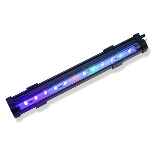 Lampă LED pentru acvariu cu bule de aer 45,5 cm Iluminare de fundal colorată Circulația apei Lumină decorativă Pentru acvarii de apă dulce și marine