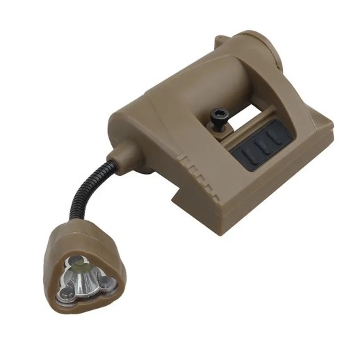 Lampă LED pentru cască cu 3 moduri de iluminare Timp de funcționare 100 de minute Iluminare compactă de siguranță Fără baterii Potrivită pentru ciclism și drumeții