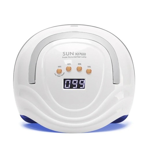 Lampa UV LED pentru unghii 81 LED diode senzor automat și afișaj LED temporizator 10 s 30 s 60 s și 99 s plastic ABS Alb Pentru unghii gel și manichiură