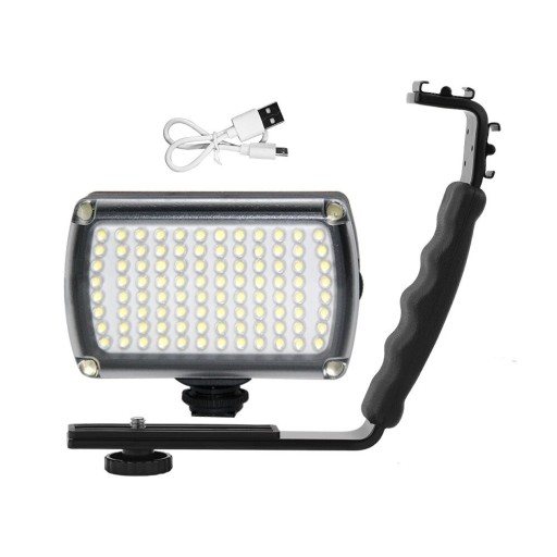 Lampa wideo LED z uchwytem K2447