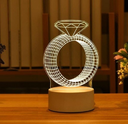 Lampa z iluzją 3D