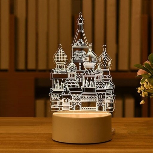 Lampada con illusione 3D