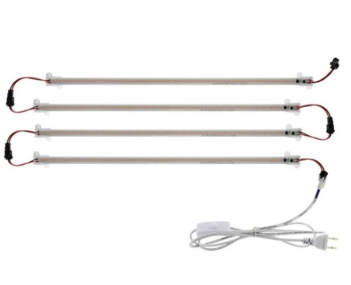 Lâmpada para cultivo doméstico 288 LED 30 cm 4 unid