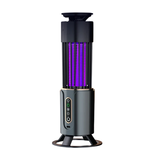 Lâmpada para mosquitos com ligação USB Raquete eléctrica e armadilha para insectos Lanterna de camping exterior Baixo ruído Alta eficiência Interior Exterior