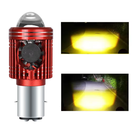 Lampadina LED per fari di motociclette H6 12V 10000 lm Lampadina bianca ad alta luminosità Lunga durata Illuminazione a risparmio energetico