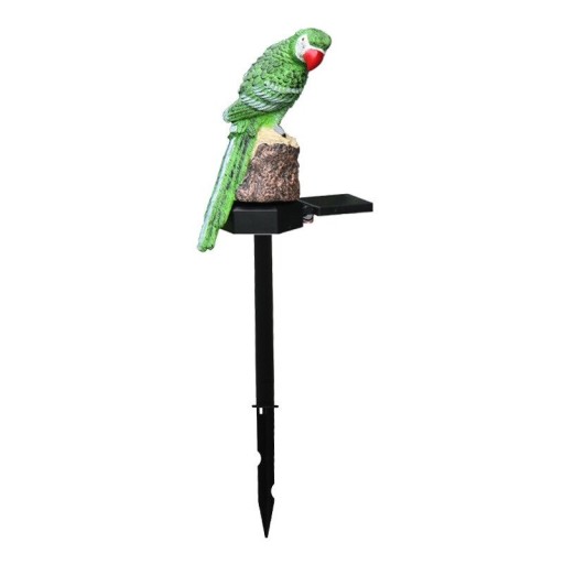 Lámpara decorativa solar loro