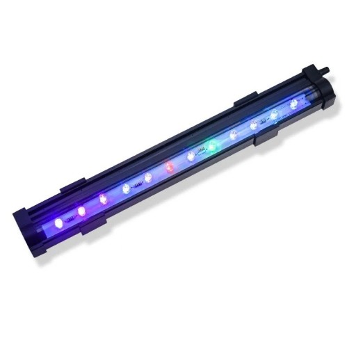 Lámpara LED para acuario con burbujas de aire 55,5 cm Retroiluminación colorida Iluminación decorativa Mejora del acuario Para acuarios de agua dulce