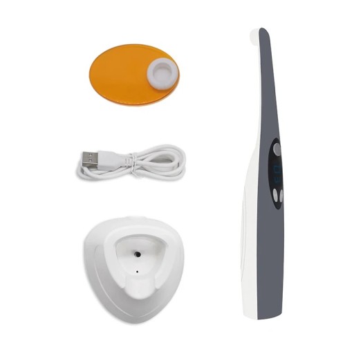 Lampe à polymérisation LED dentaire sans fil 3s durcissement 2200 mW/cm² avec base de chargement lumière dentaire pour obturations