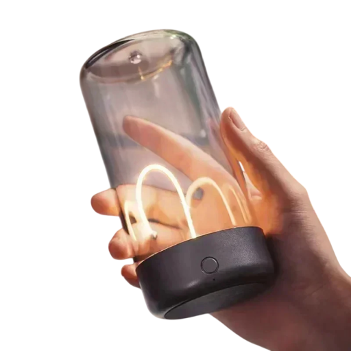 Lampe de table 145 x 70 mm, 3 niveaux de luminosité, chargement USB-C, lumière nocturne et ambiante, lampe de table moderne pour la chambre et le salon