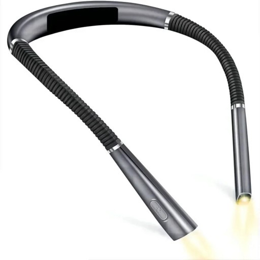Lampe LED rechargeable à porter autour du cou Bras flexibles 3 températures de couleur Batterie 1000 mAh Chargement USB Pour la lecture le tricot