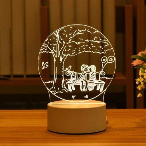 Lampe mit 3D-Illusion