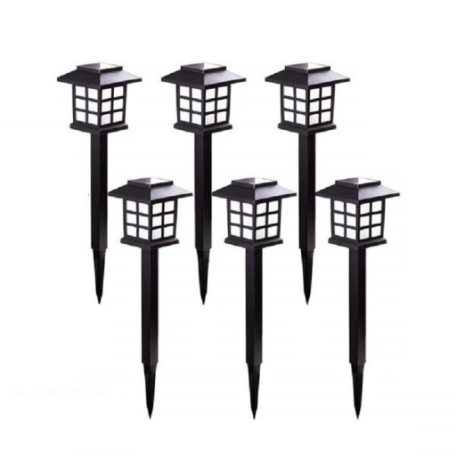 Lampe solaire de jardin 6 pcs