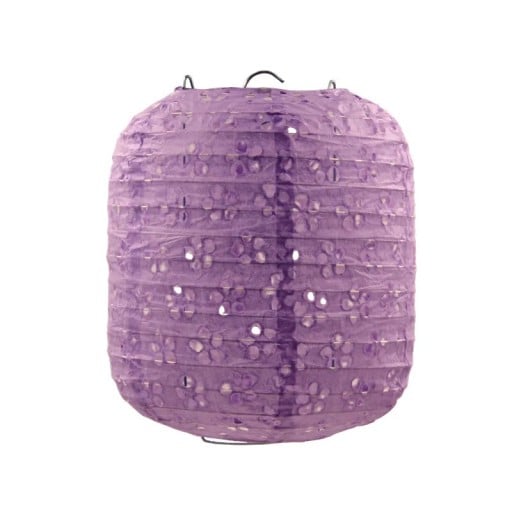 Lampion din hârtie suspendat de 15 cm lanternă decorativă cu flori tăiate pentru nunți, zile de naștere, petreceri și decor interior