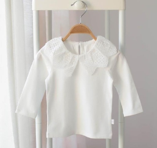 Langærmet T-shirt til piger T2524