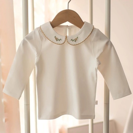 Langærmet T-shirt til piger T2524