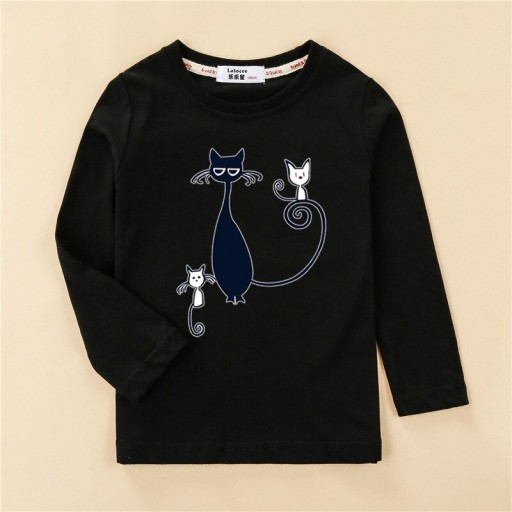 Langærmet T-shirt til piger T2554
