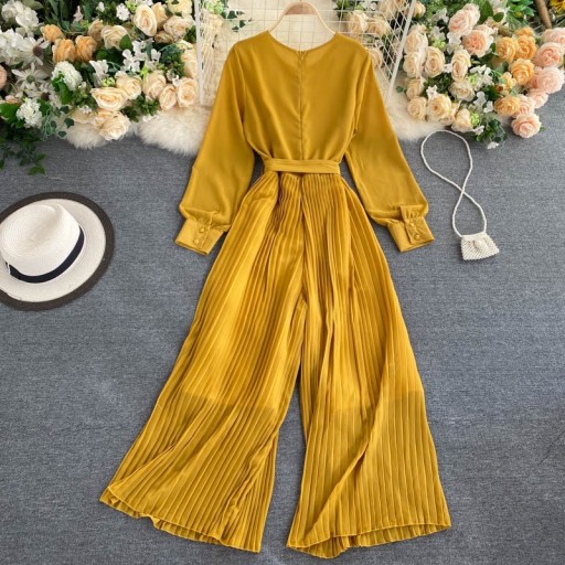 Långärmad jumpsuit för kvinnor A2548