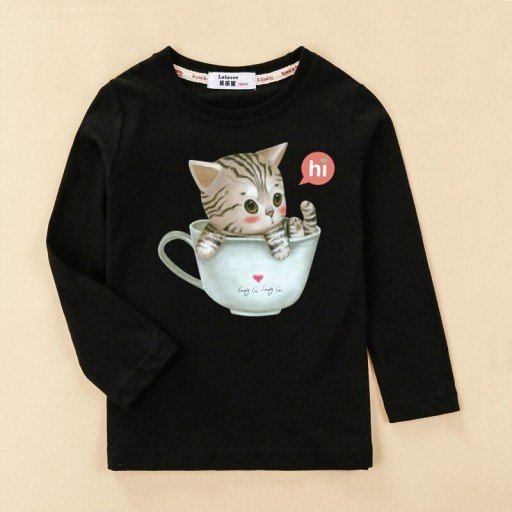 Långärmad T-shirt för tjejer T2554