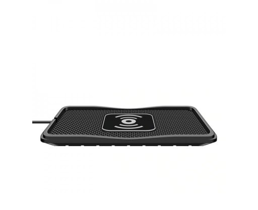 Langaton autolaturi Qi 10 W langattomalla latauksella varustetuille puhelimille Silikonialusta kohotetulla reunalla 17,5 x 9,3 x 1,4 cm
