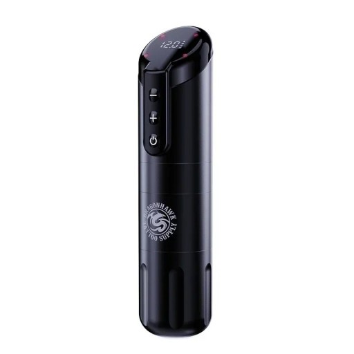 Langaton tatuointikynä, jossa on tehokas 1700 mAh akku. Sähköinen ladattava laite tatuointiin ja pysyvään meikkiin, USB-C-kaapelilla, 14 x 3,4 cm.
