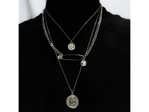 Lange damesketting met hanger