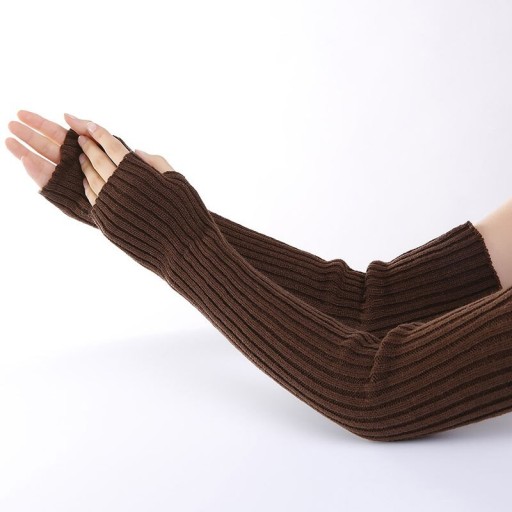 Lange vingerloze dameshandschoenen
