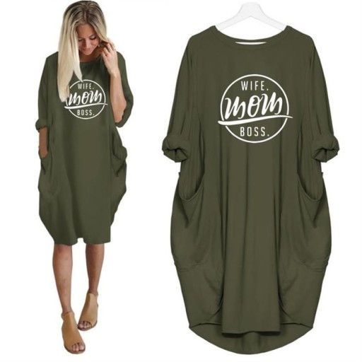 Langes Oversize-T-Shirt für Damen