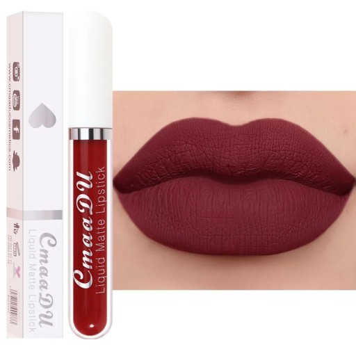 Langhoudende matte vloeibare lippenstift Langhoudende matte lippenstift Hydraterende lippenstift met mat patroon
