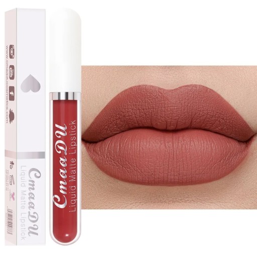 Langhoudende matte vloeibare lippenstift Langhoudende matte lippenstift Hydraterende lippenstift met mat patroon